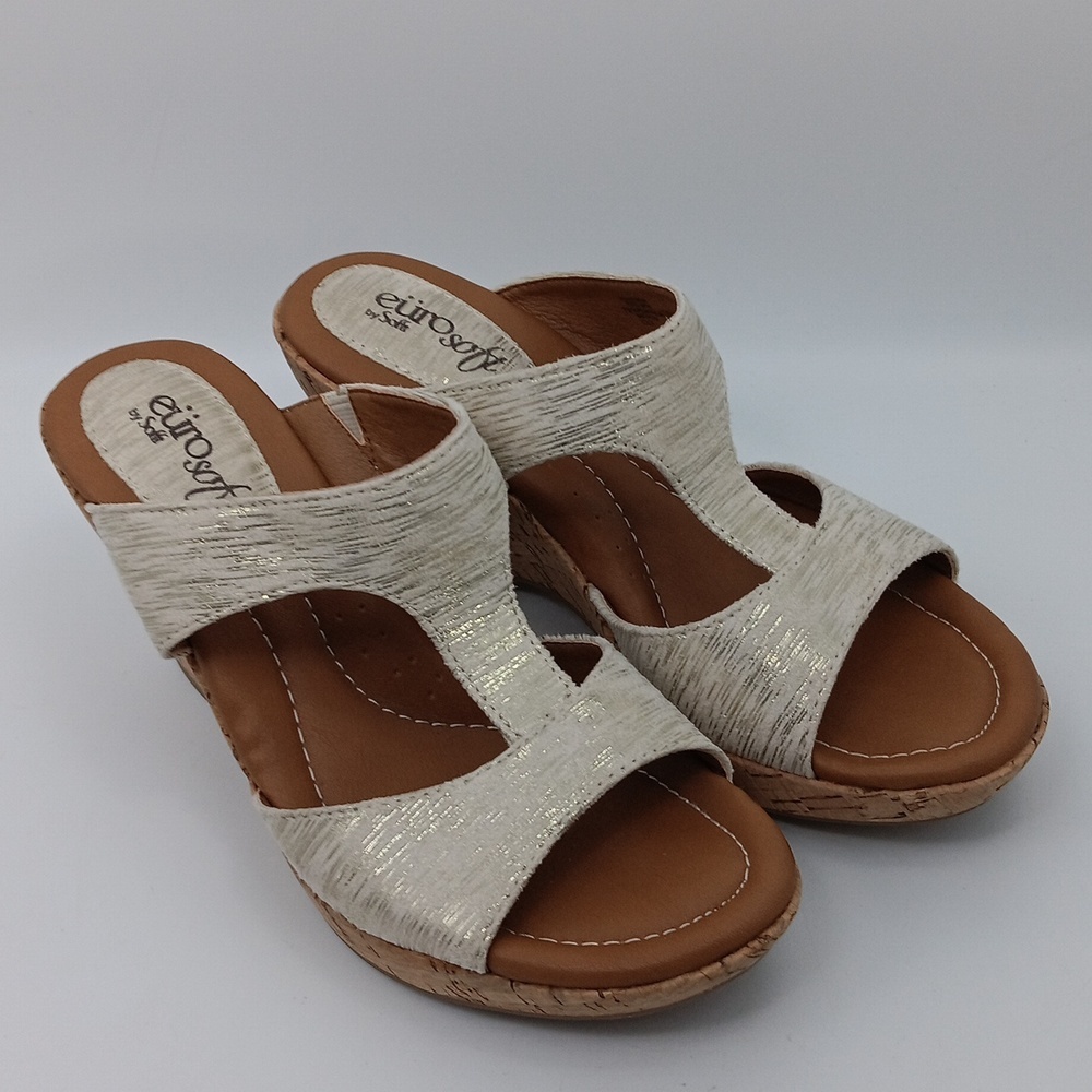 EURO SOFT GOLD/CREAM SANDALS